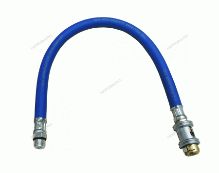Шланг подкачки с быстросъемным наконечником силикон синий (DV) 38 см 1/4 дюйма HYD1027