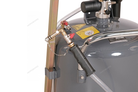 Установка для сбора масла пневматическая, 115 л, серая