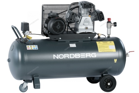 Компрессор поршневой с ременной передачей 380В, ресив. 200л, 580л/мин