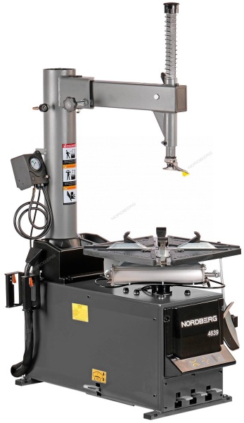 Станок шиномонтажный 380V п/автомат, 2х скор, стол с накладками, серый