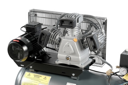 Компрессор поршневой с ременной передачей, 380 В, ресивер 100 л, 580 л/мин