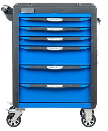 Тележка инструментальная с системой защиты от опрокидывания (синяя)