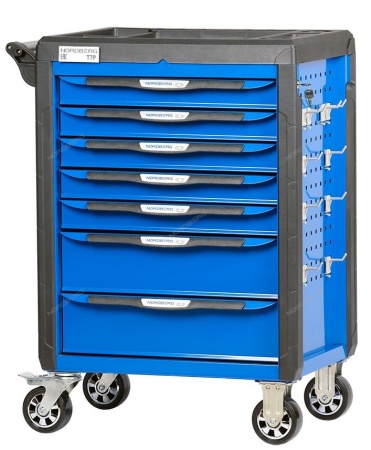 Тележка инструментальная с системой защиты от опрокидывания (синяя)