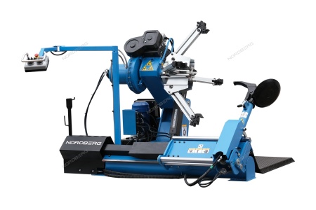 Станок шиномонтажный для грузовых автомобилей 14"-42", с пультом на штанге, 380V, синий