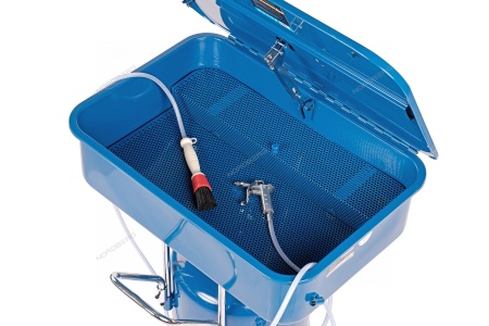 Установка для мойки деталей, 50 л, с пневмонасосом и бочкой 65 л