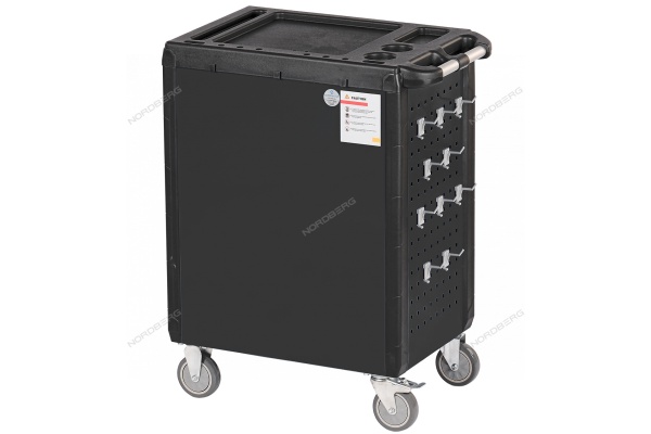 Тележка инструментальная, 7 выдвижных ящиков, серая