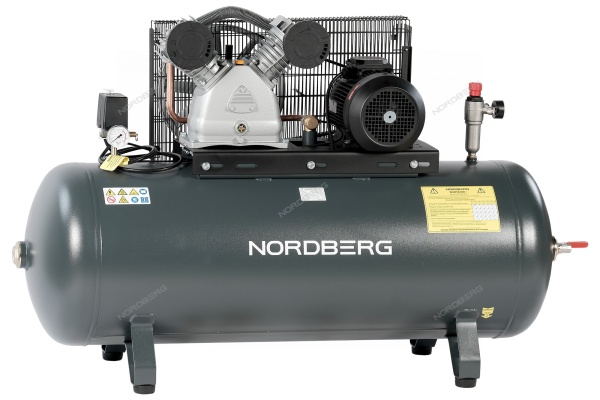 Компрессор поршневой с ременной передачей 380 В, ресивер 270 л, 880 л/мин