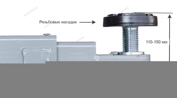 Подъемник двухстоечный 4 т, верхняя синхронизация, 220 В