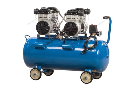 Компрессор безмасляный 220 В, ресивер 100 л, 400 л/мин