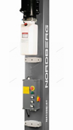 Подъемник 380V 2х стоечный 4т с электростопорами (серый)