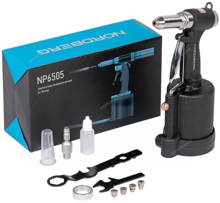 Заклепочник пневматический для вытяжных заклепок 2,4 - 6,4 мм