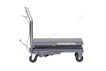 Стол подъемный гидравлический, 300 кг, двойные ножницы, серый