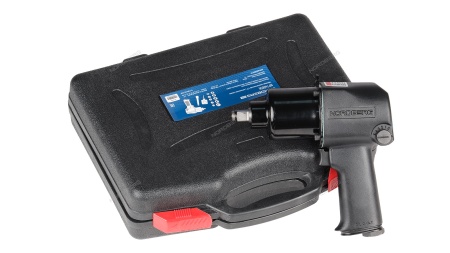 Пневмогайковерт ударный 1/2", 850 Нм, с головками в кейсе