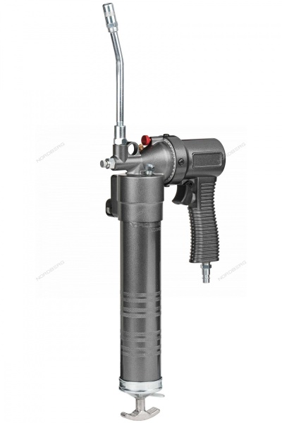 Шприц плунжерный пневматический для густой смазки, с брс тубы, 400 мл