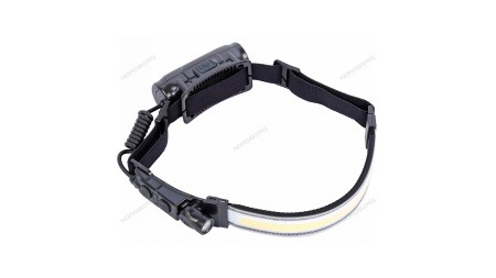 Фонарь налобный со светодиодной лентой и боковым направленным светом, аккумуляторный