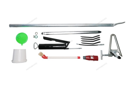 Станок шиномонтажный для грузовых автомобилей 14"-42", с пультом на штанге, 380V, синий