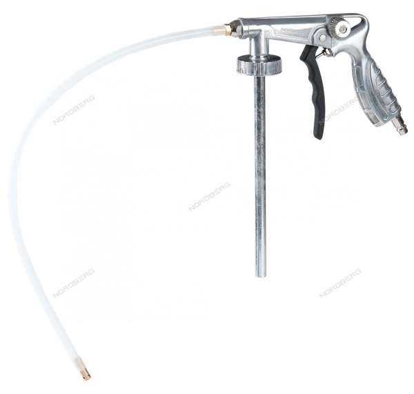 Пистолет для антигравийных составов, с гибкой насадкой