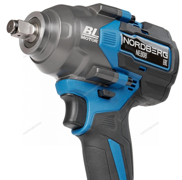 Гайковерт аккумуляторный, 1/2", 20 В, 1000 Нм, 2 аккумулятора 4A и зарядное устройство, в кейсе