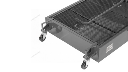 Емкость для сбора масла на колесах, 95 л, серая