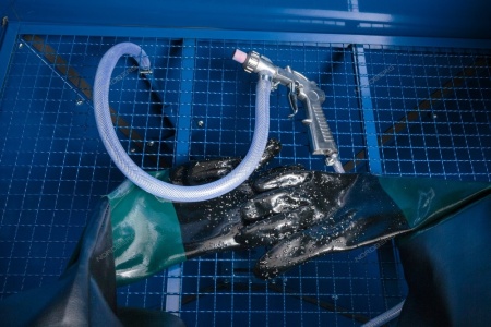 Камера пескоструйная, фронтальная загрузка, 220 л